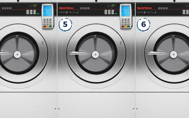 18KG washing machines at Coast Laundromat Whangaparaoa